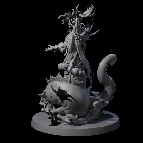 Spiky Misteress of the Sea Miniature for Dungeons and Dragons, Pathfinder or other TTRPGs