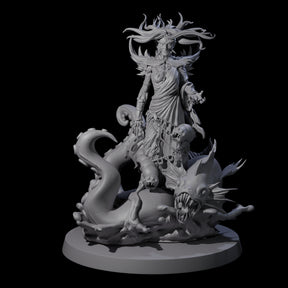 Spiky Misteress of the Sea Miniature for Dungeons and Dragons, Pathfinder or other TTRPGs