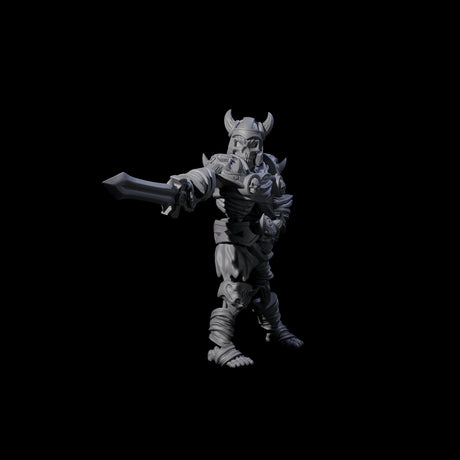 Spiky Skeleton Warrior A Miniature for Dungeons and Dragons, Pathfinder or other TTRPGs