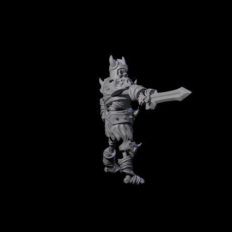 Spiky Skeleton Warrior A Miniature for Dungeons and Dragons, Pathfinder or other TTRPGs