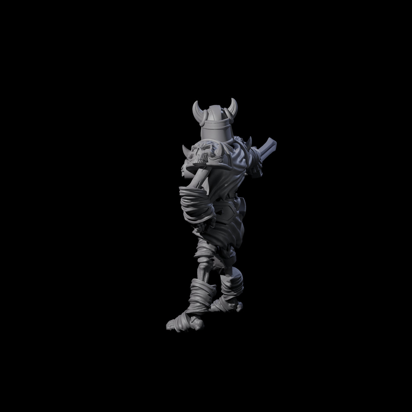Spiky Skeleton Warrior A Miniature for Dungeons and Dragons, Pathfinder or other TTRPGs