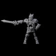 Spiky Skeleton Warrior A Miniature for Dungeons and Dragons, Pathfinder or other TTRPGs