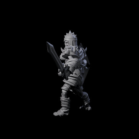 Spiky Skeleton Warrior B Miniature for Dungeons and Dragons, Pathfinder or other TTRPGs