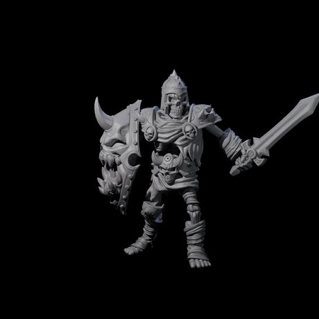 Spiky Skeleton Warrior B Miniature for Dungeons and Dragons, Pathfinder or other TTRPGs