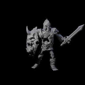 Spiky Skeleton Warrior B Miniature for Dungeons and Dragons, Pathfinder or other TTRPGs