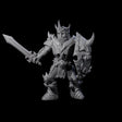 Spiky Skeleton Warrior C Miniature for Dungeons and Dragons, Pathfinder or other TTRPGs