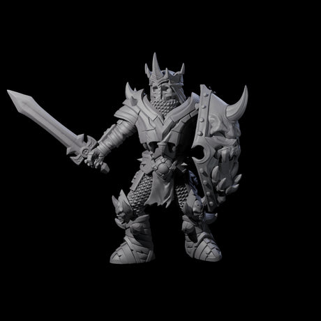Spiky Skeleton Warrior C Miniature for Dungeons and Dragons, Pathfinder or other TTRPGs