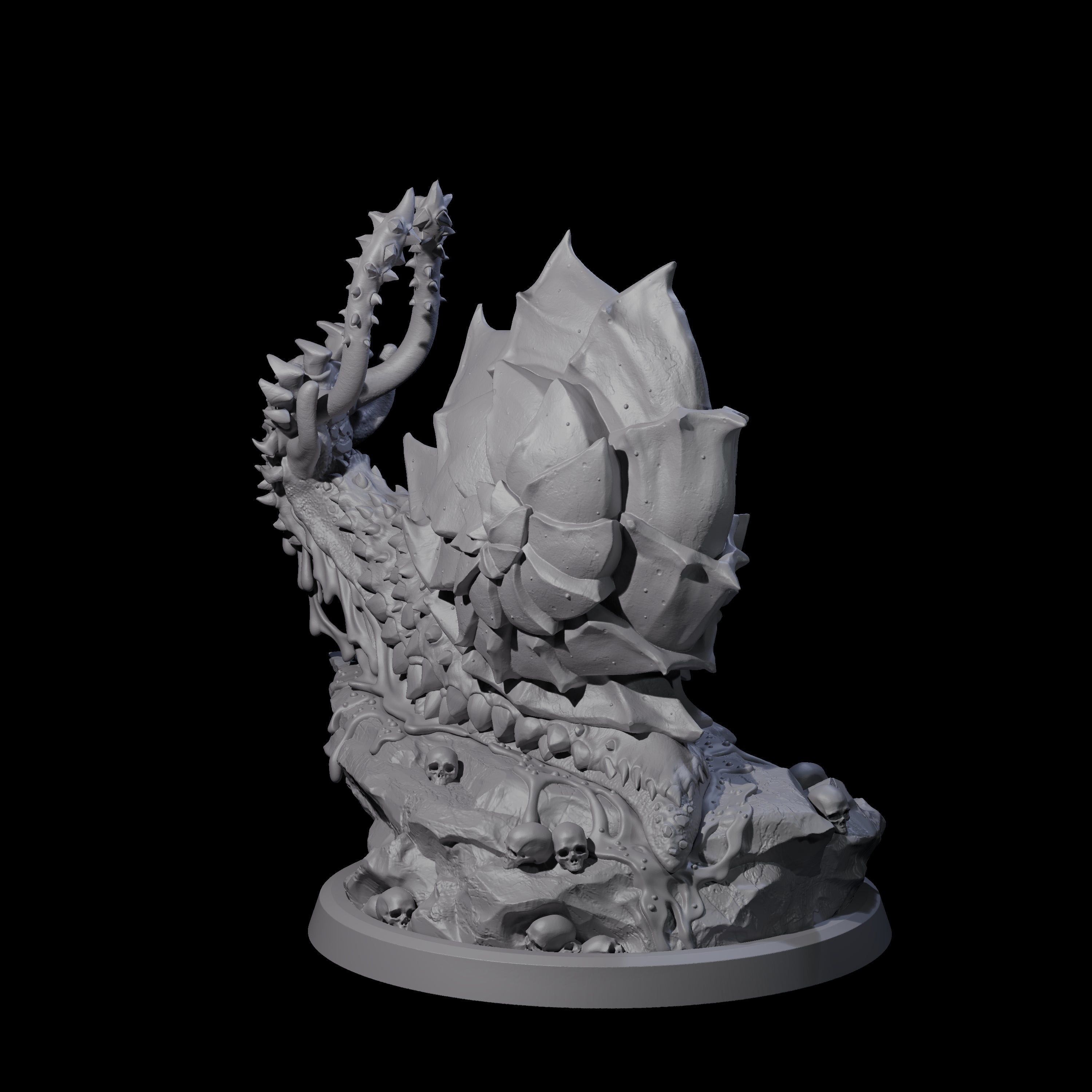 Spiky Snail Miniature for Dungeons and Dragons, Pathfinder or other TTRPGs