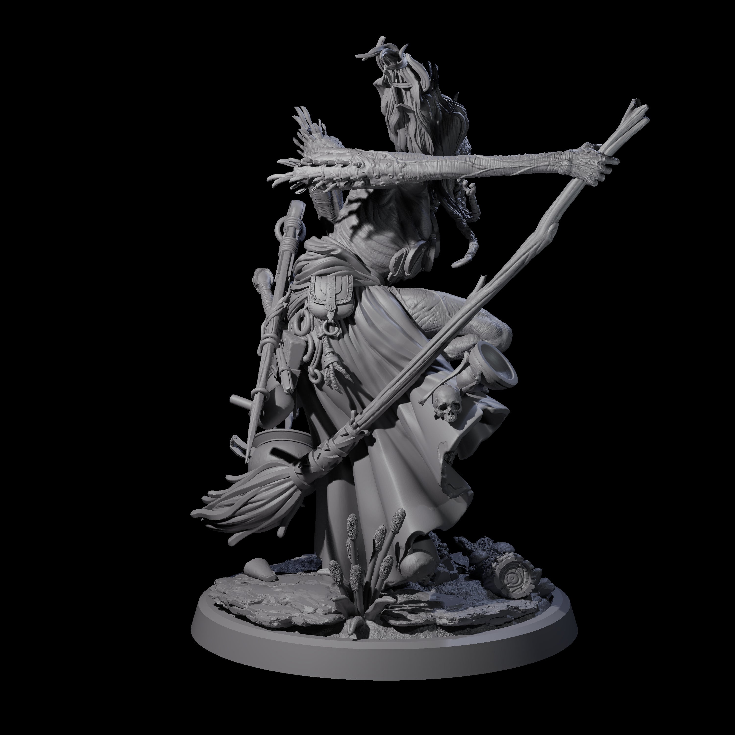 Spindly Forest Hag A Miniature for Dungeons and Dragons, Pathfinder or other TTRPGs