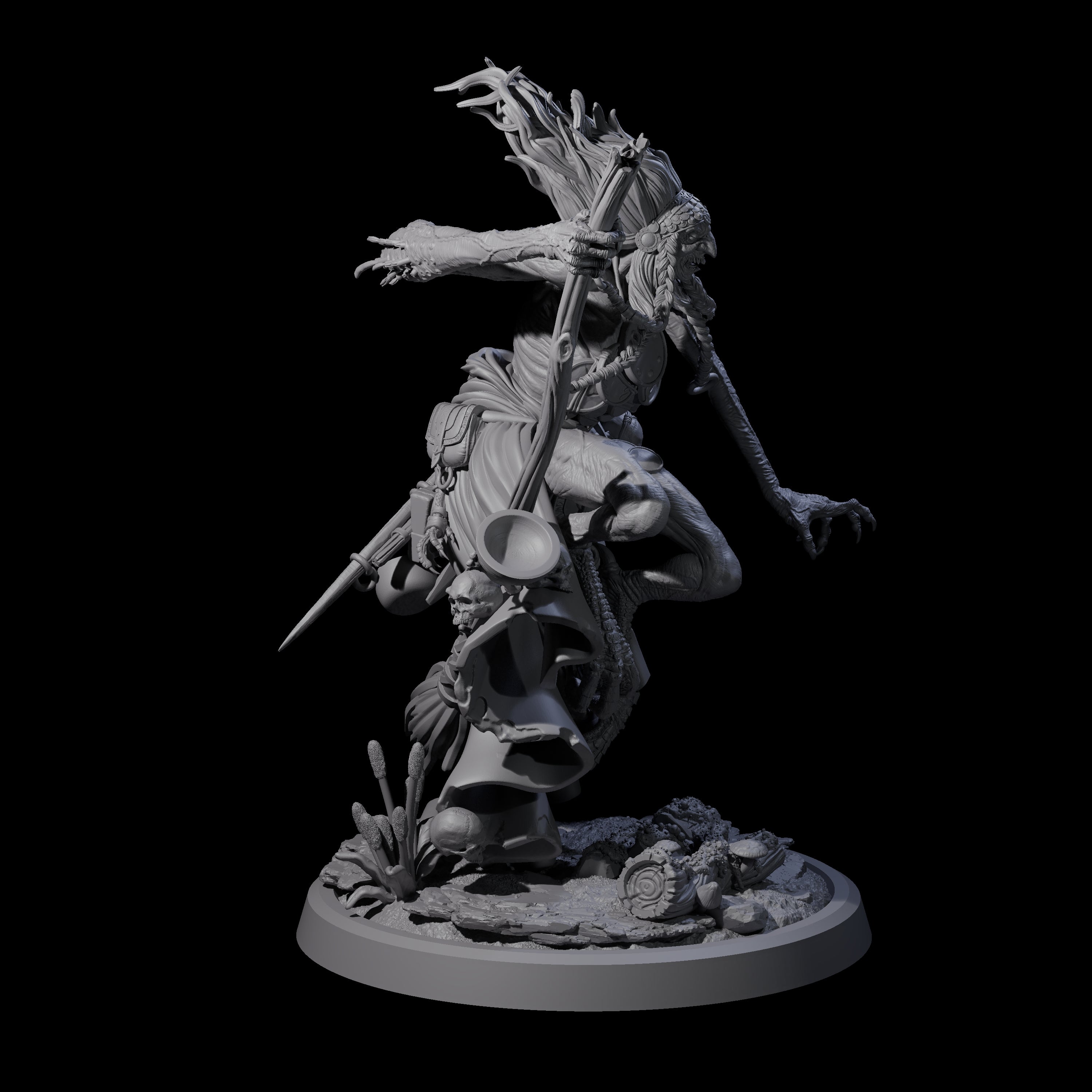 Spindly Forest Hag A Miniature for Dungeons and Dragons, Pathfinder or other TTRPGs
