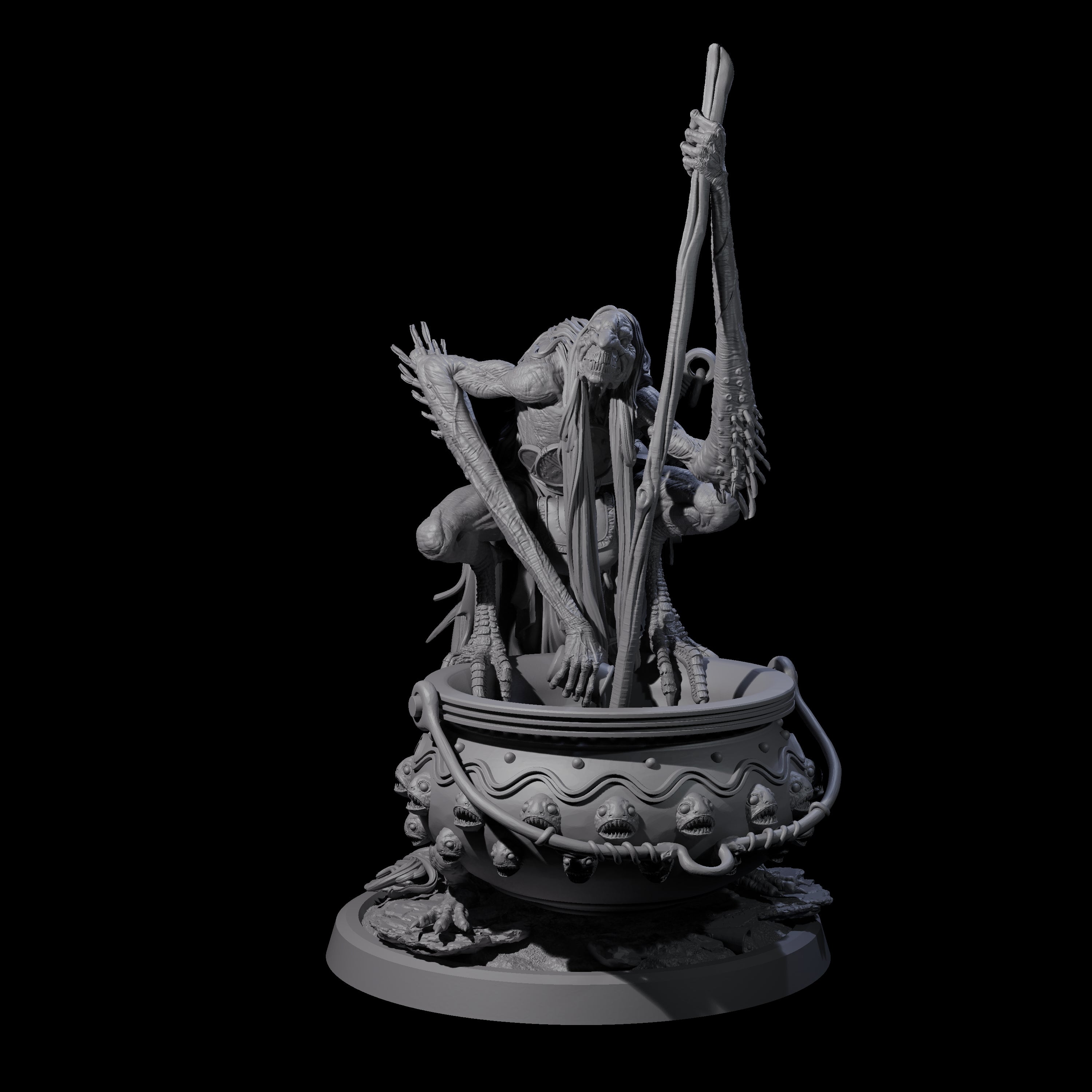Spindly Forest Hag B Miniature for Dungeons and Dragons, Pathfinder or other TTRPGs