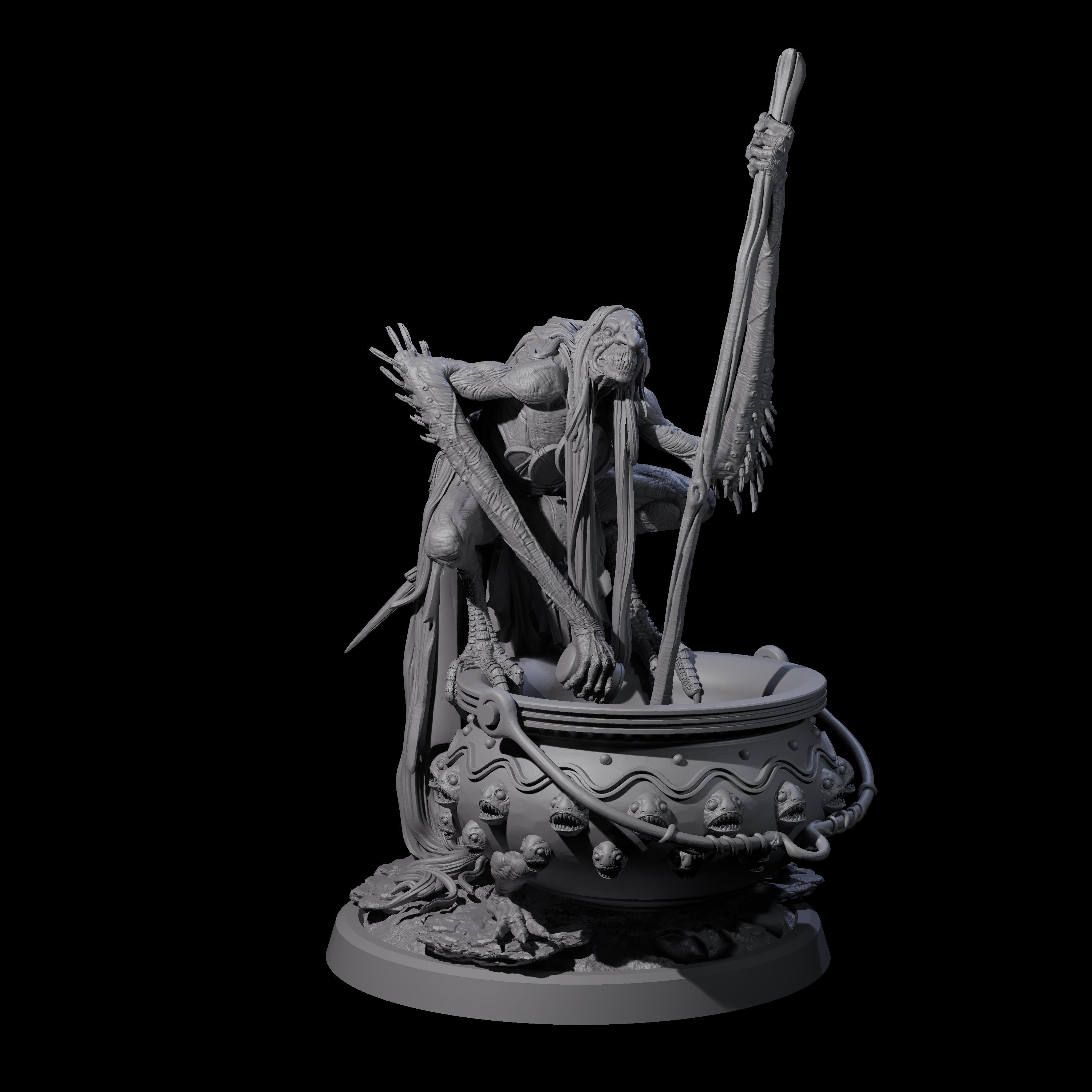 Spindly Forest Hag B Miniature for Dungeons and Dragons, Pathfinder or other TTRPGs