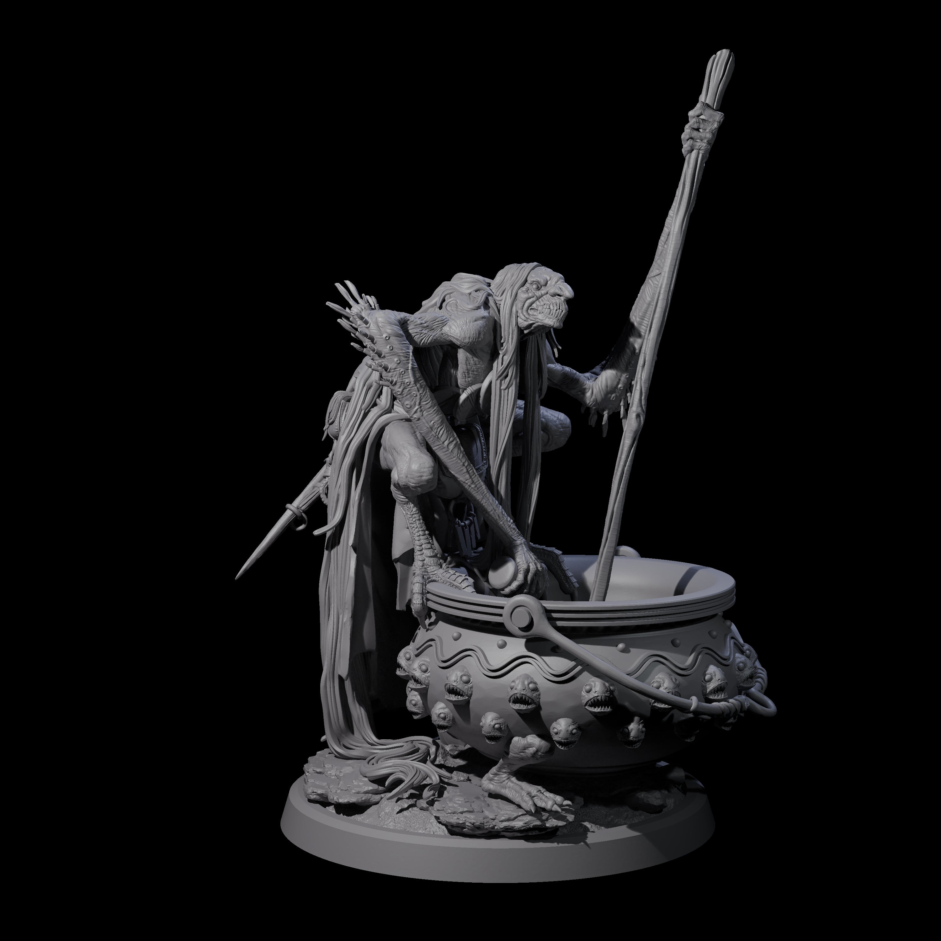 Spindly Forest Hag B Miniature for Dungeons and Dragons, Pathfinder or other TTRPGs
