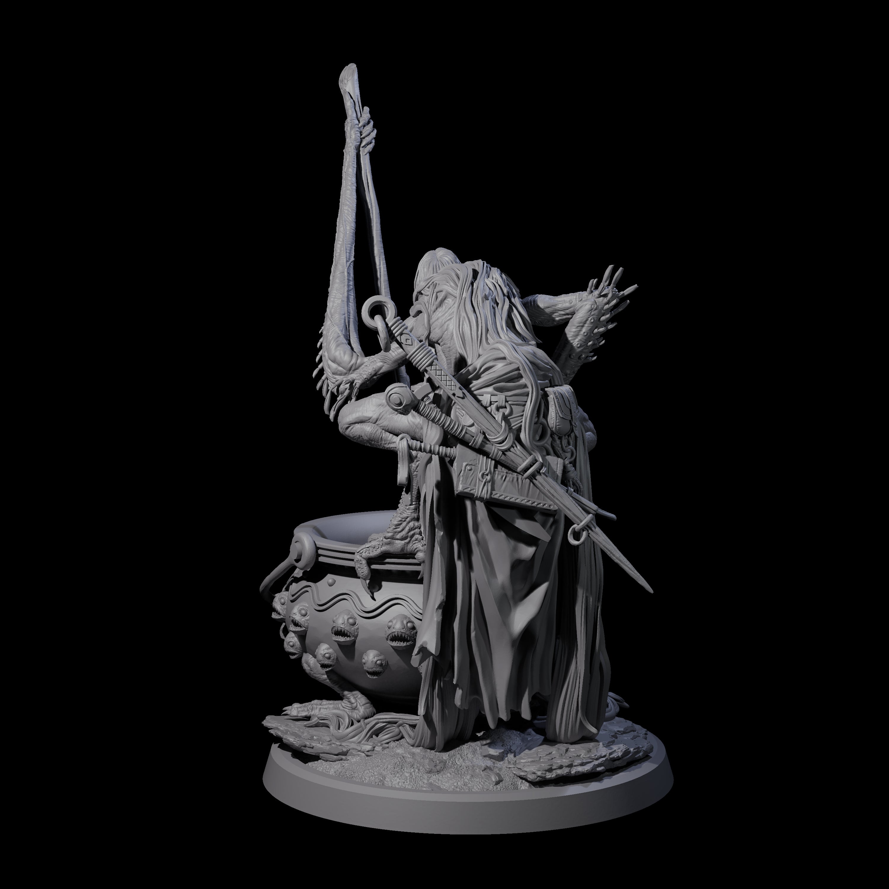 Spindly Forest Hag B Miniature for Dungeons and Dragons, Pathfinder or other TTRPGs