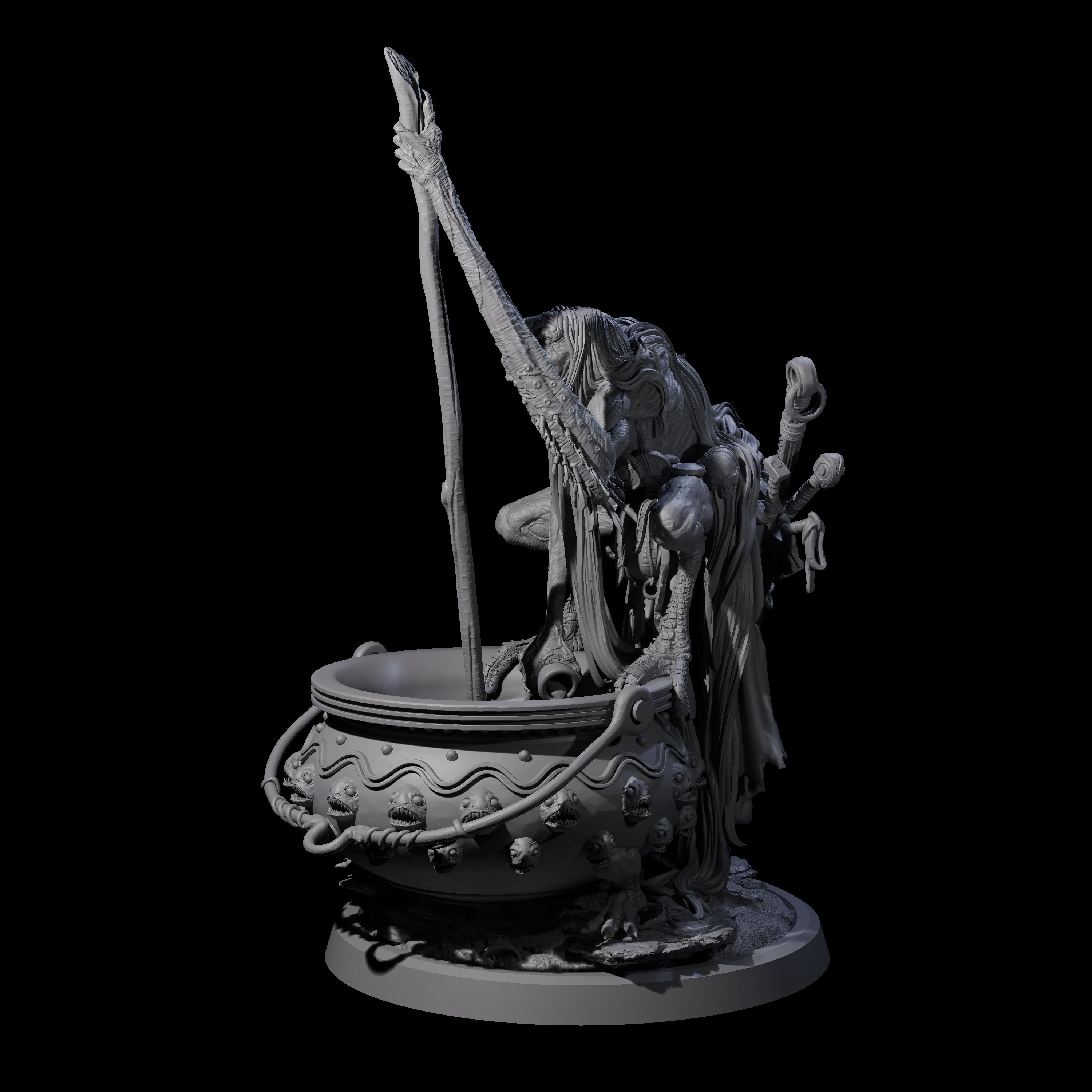 Spindly Forest Hag B Miniature for Dungeons and Dragons, Pathfinder or other TTRPGs