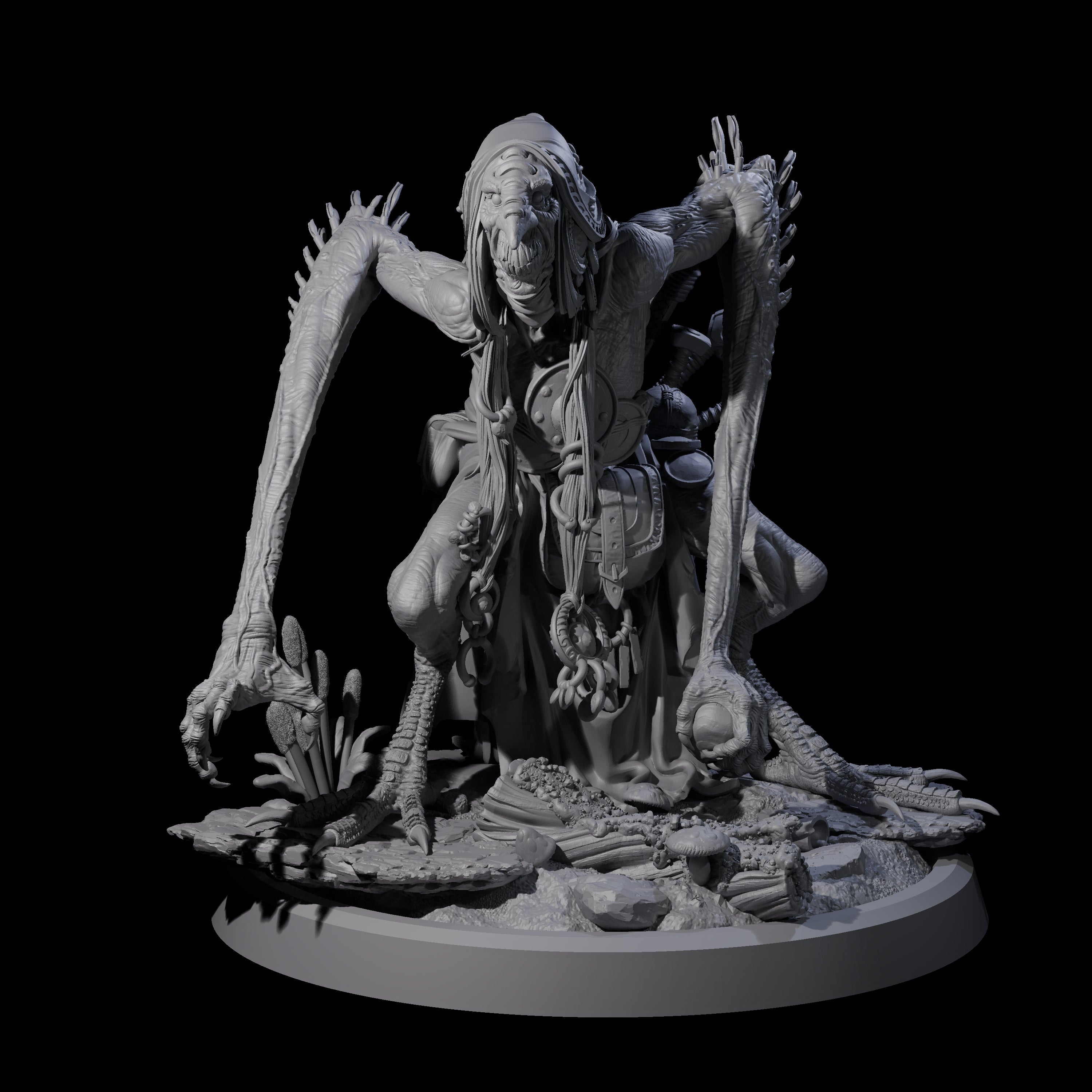 Spindly Forest Hag C Miniature for Dungeons and Dragons, Pathfinder or other TTRPGs