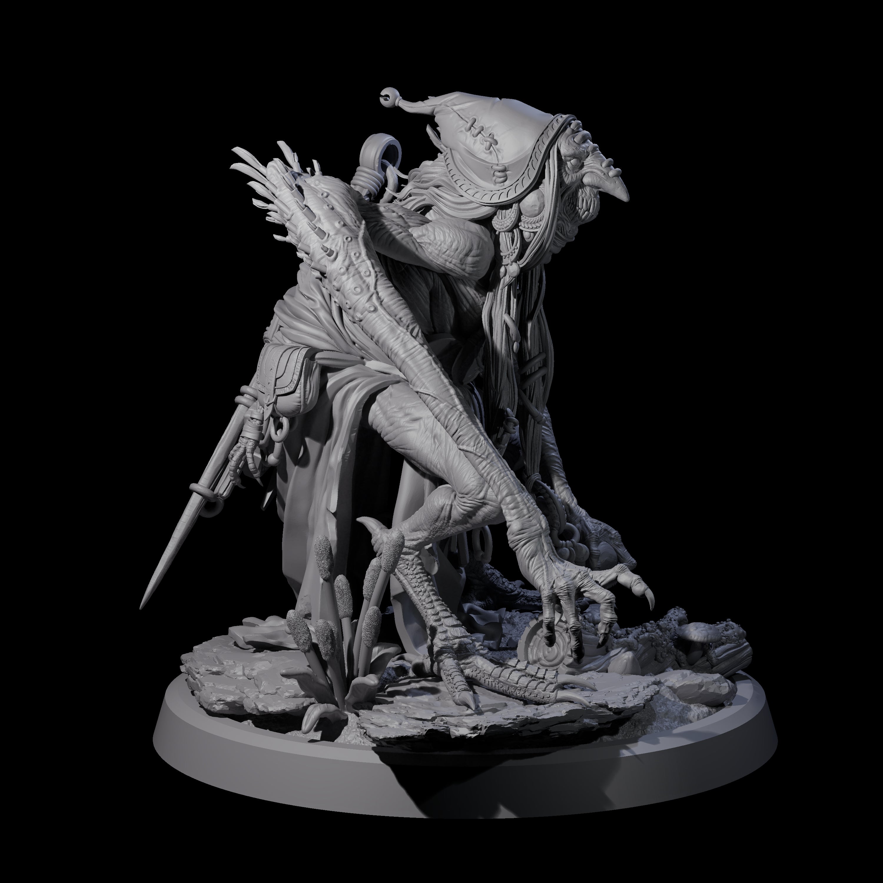 Spindly Forest Hag C Miniature for Dungeons and Dragons, Pathfinder or other TTRPGs