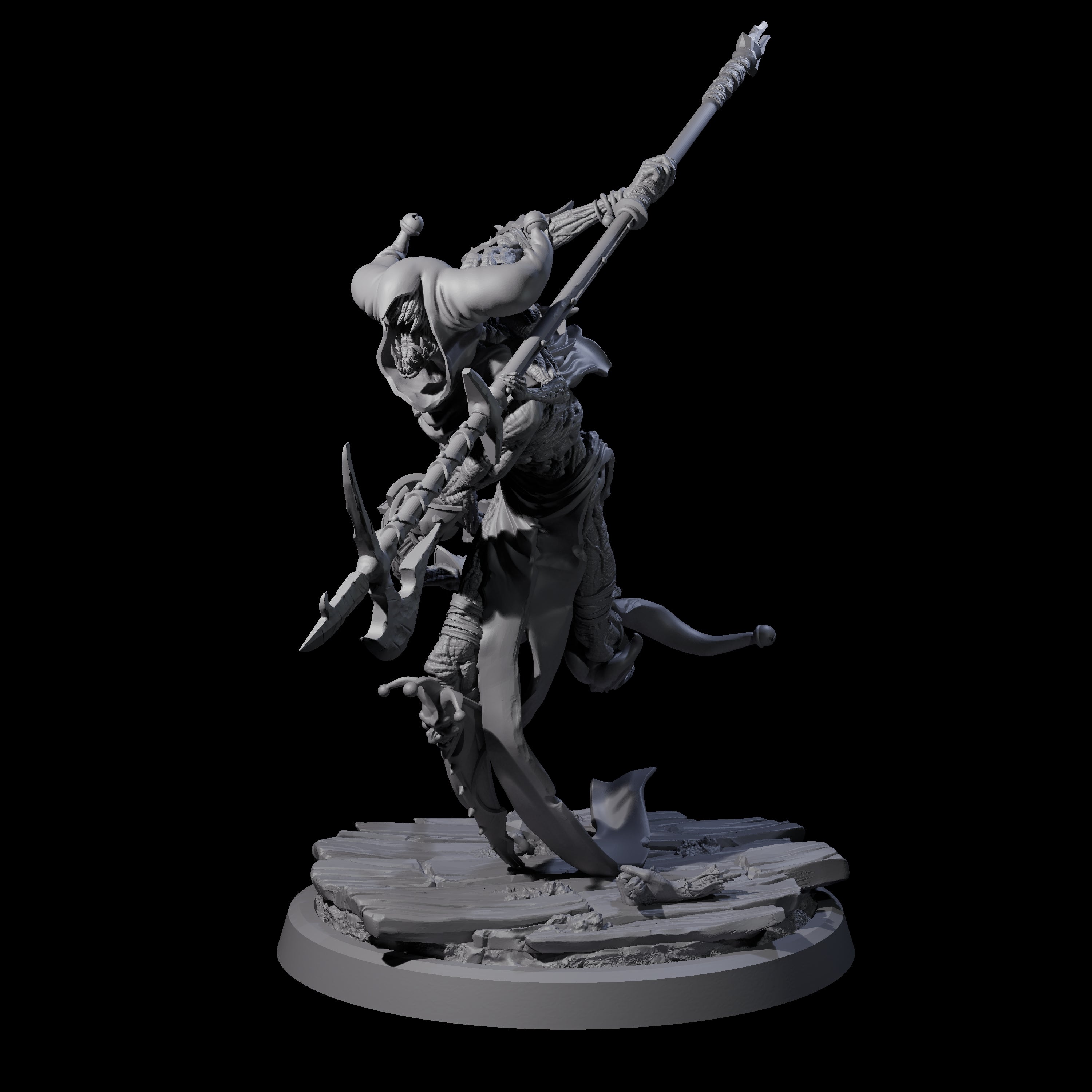 Spindly Marilith Assassin C Miniature for Dungeons and Dragons, Pathfinder or other TTRPGs