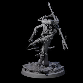 Spindly Marilith Assassin C Miniature for Dungeons and Dragons, Pathfinder or other TTRPGs