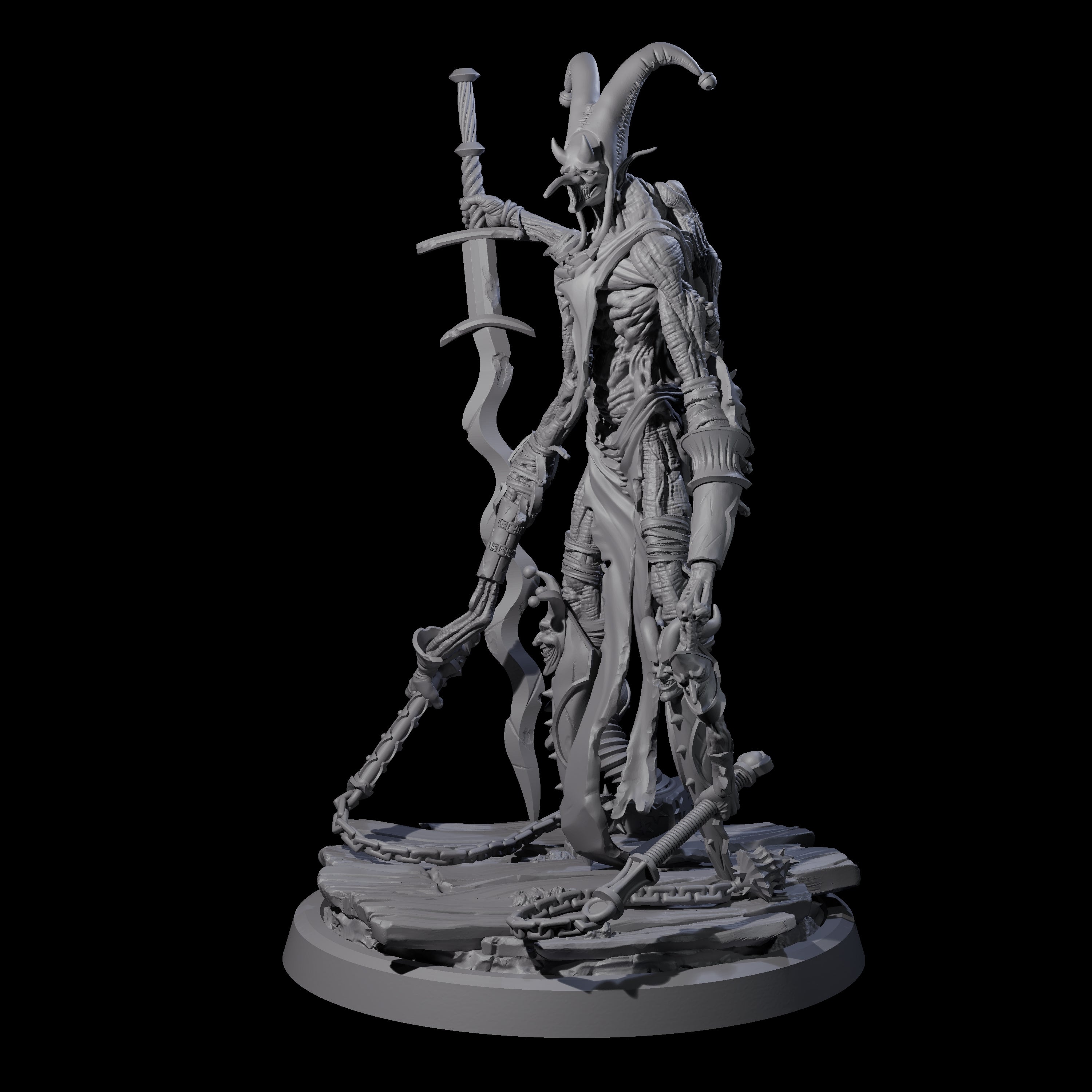 Spindly Marilith Assassin D Miniature for Dungeons and Dragons, Pathfinder or other TTRPGs