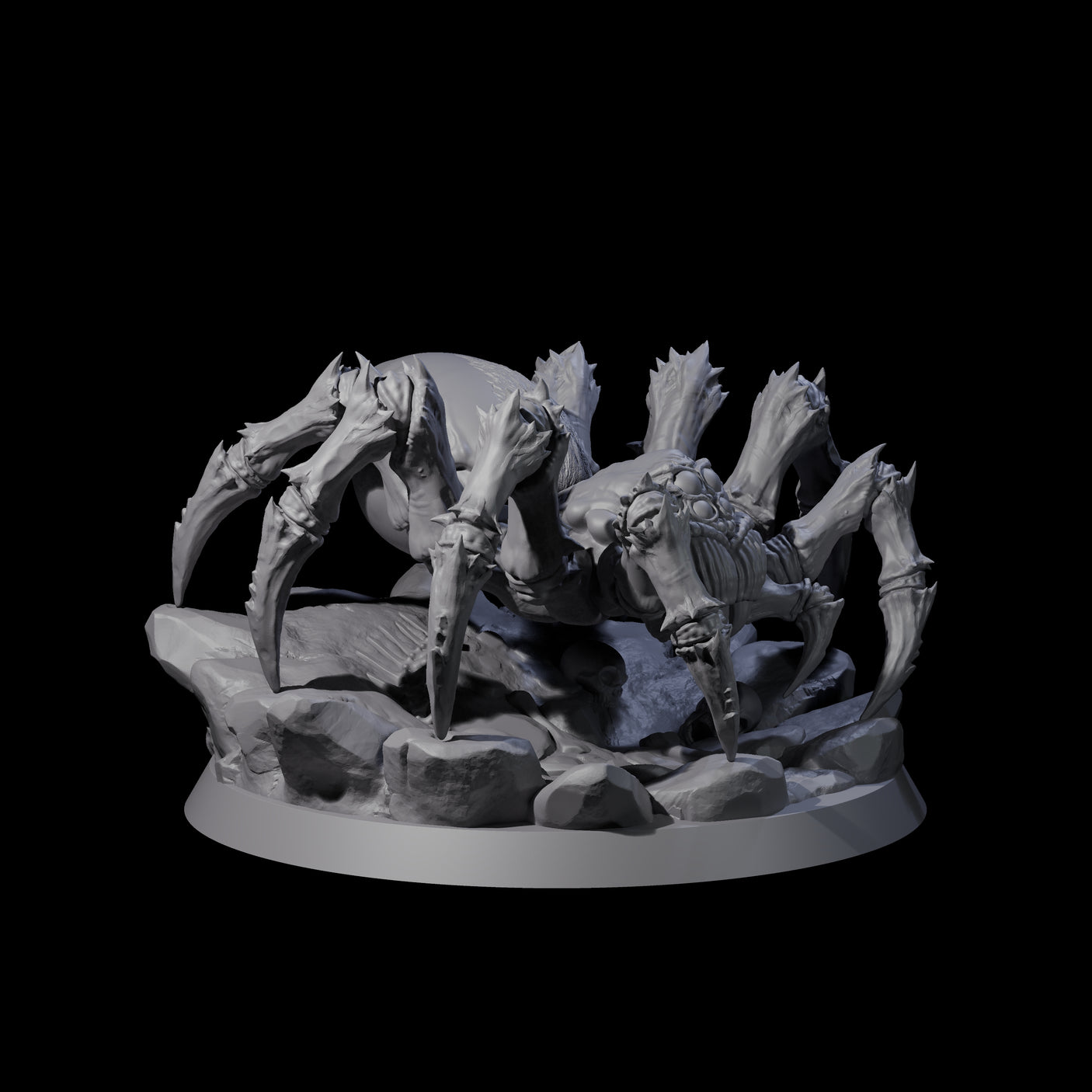 Spinning Giant Spider A Miniature for Dungeons and Dragons, Pathfinder or other TTRPGs