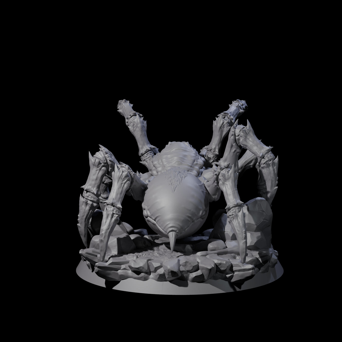Spinning Giant Spider B Miniature for Dungeons and Dragons, Pathfinder or other TTRPGs