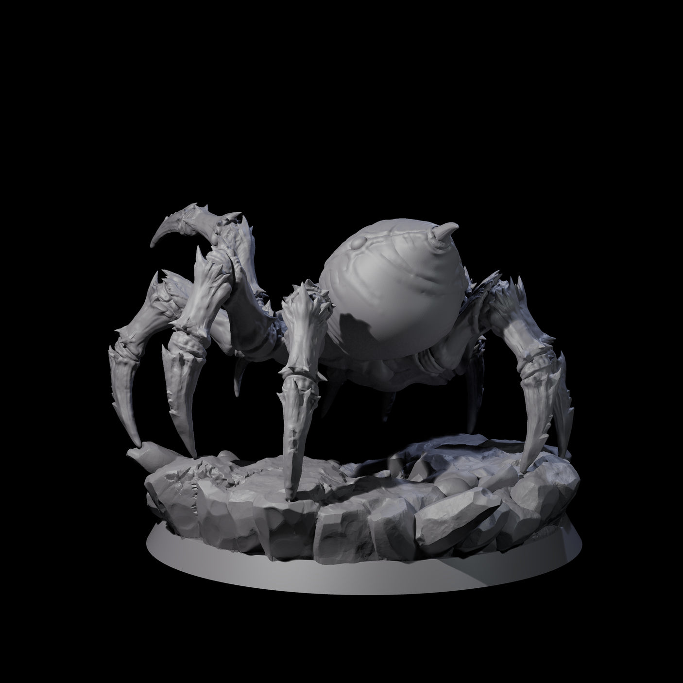 Spinning Giant Spider C Miniature for Dungeons and Dragons, Pathfinder or other TTRPGs