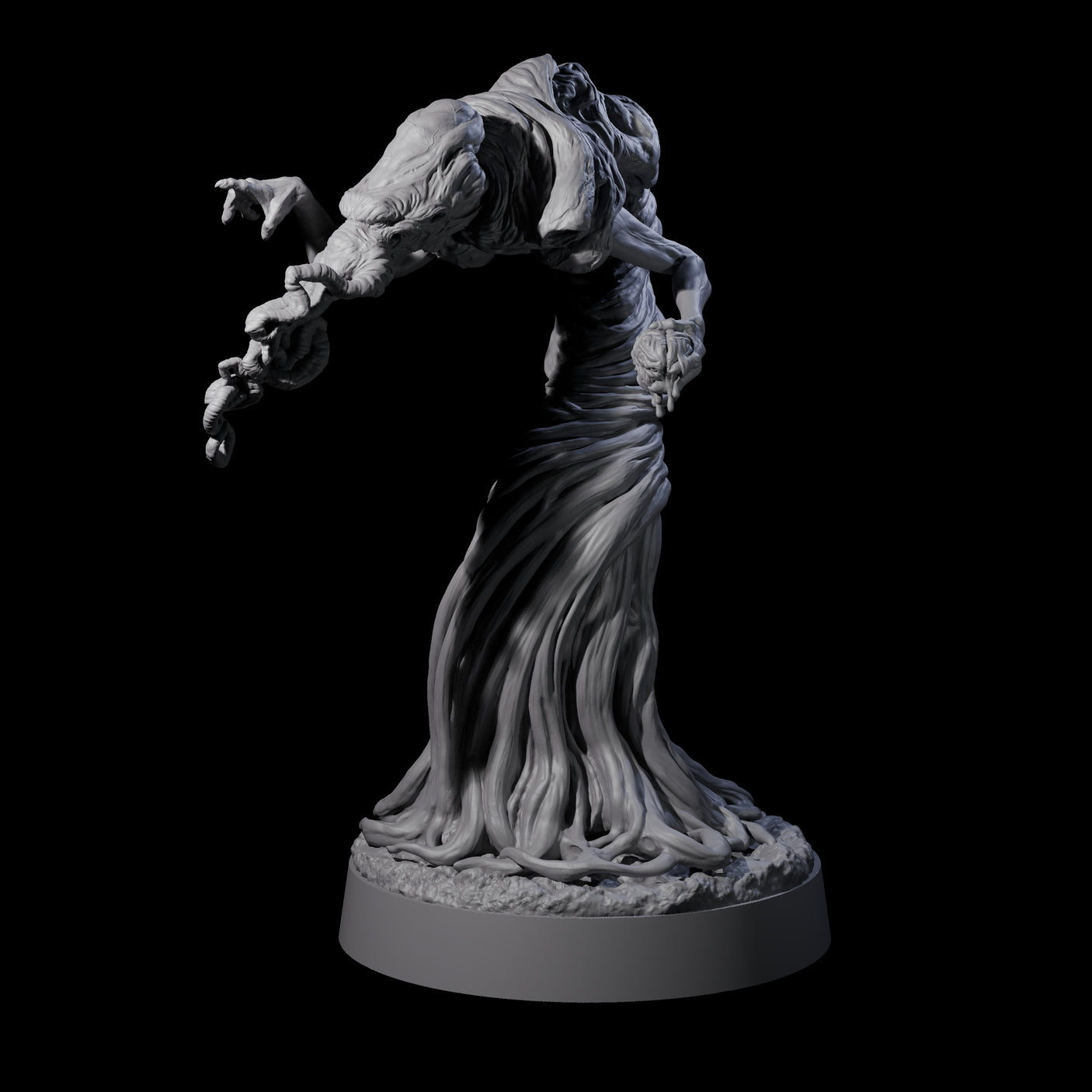 Spiny Mind Flayer B Miniature for Dungeons and Dragons, Pathfinder or other TTRPGs