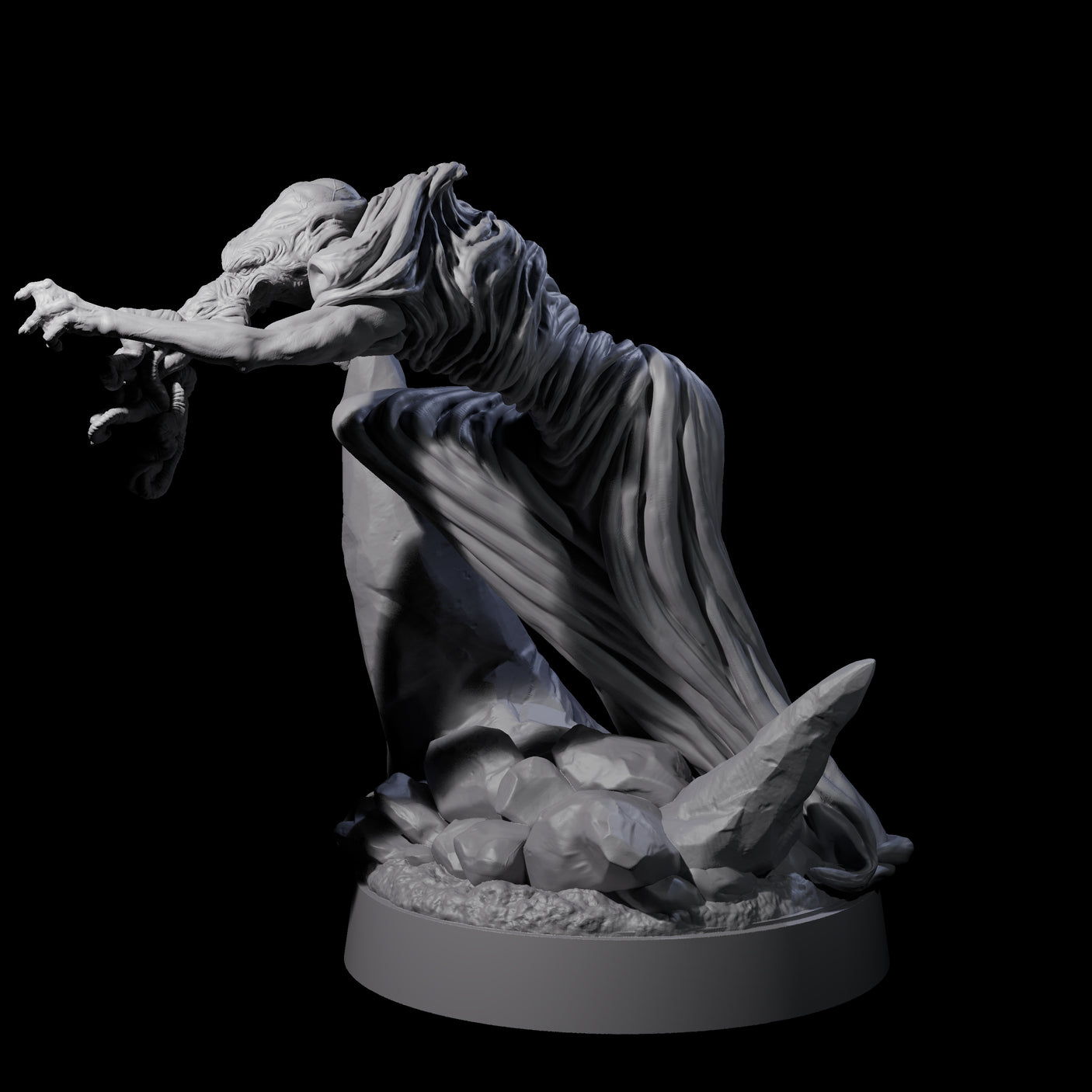 Spiny Mind Flayer C Miniature for Dungeons and Dragons, Pathfinder or other TTRPGs