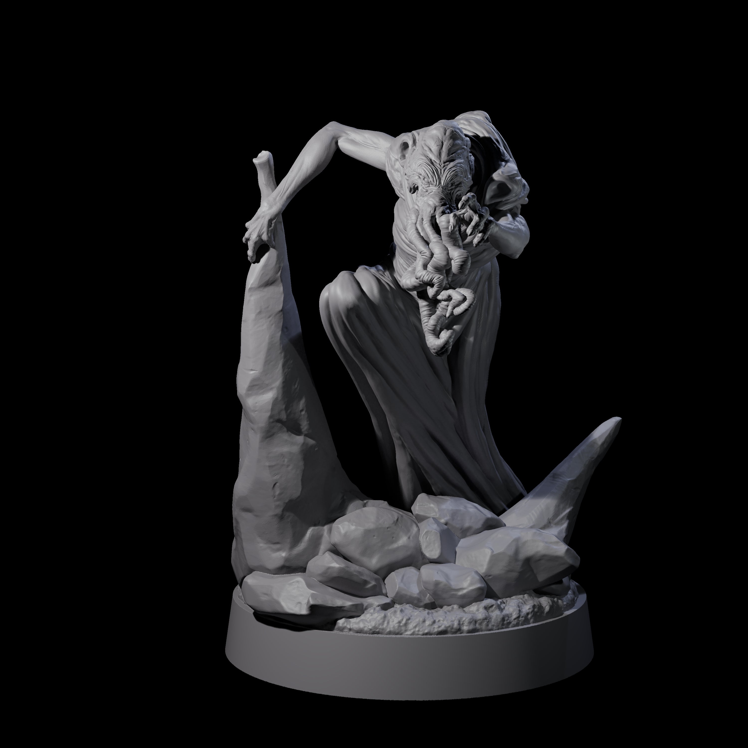 Spiny Mind Flayer C Miniature for Dungeons and Dragons, Pathfinder or other TTRPGs