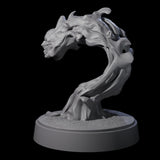 Spitting Flaming Skull A Miniature for Dungeons and Dragons, Pathfinder or other TTRPGs