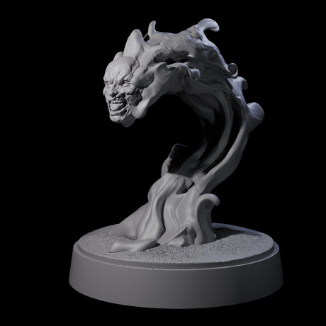 Spitting Flaming Skull A Miniature for Dungeons and Dragons, Pathfinder or other TTRPGs