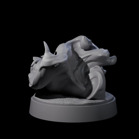 Spitting Flaming Skull B Miniature for Dungeons and Dragons, Pathfinder or other TTRPGs