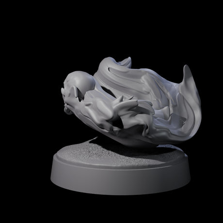 Spitting Flaming Skull B Miniature for Dungeons and Dragons, Pathfinder or other TTRPGs