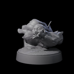Spitting Flaming Skull B Miniature for Dungeons and Dragons, Pathfinder or other TTRPGs
