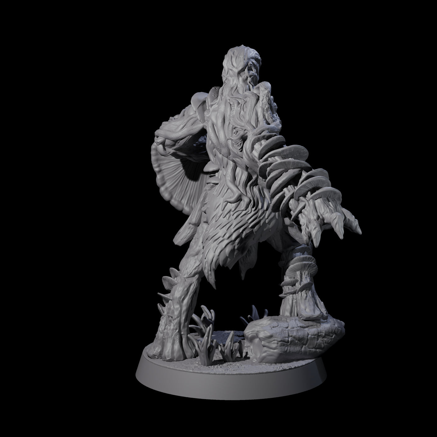 Spongy Myconid Warrior A Miniature for Dungeons and Dragons, Pathfinder or other TTRPGs