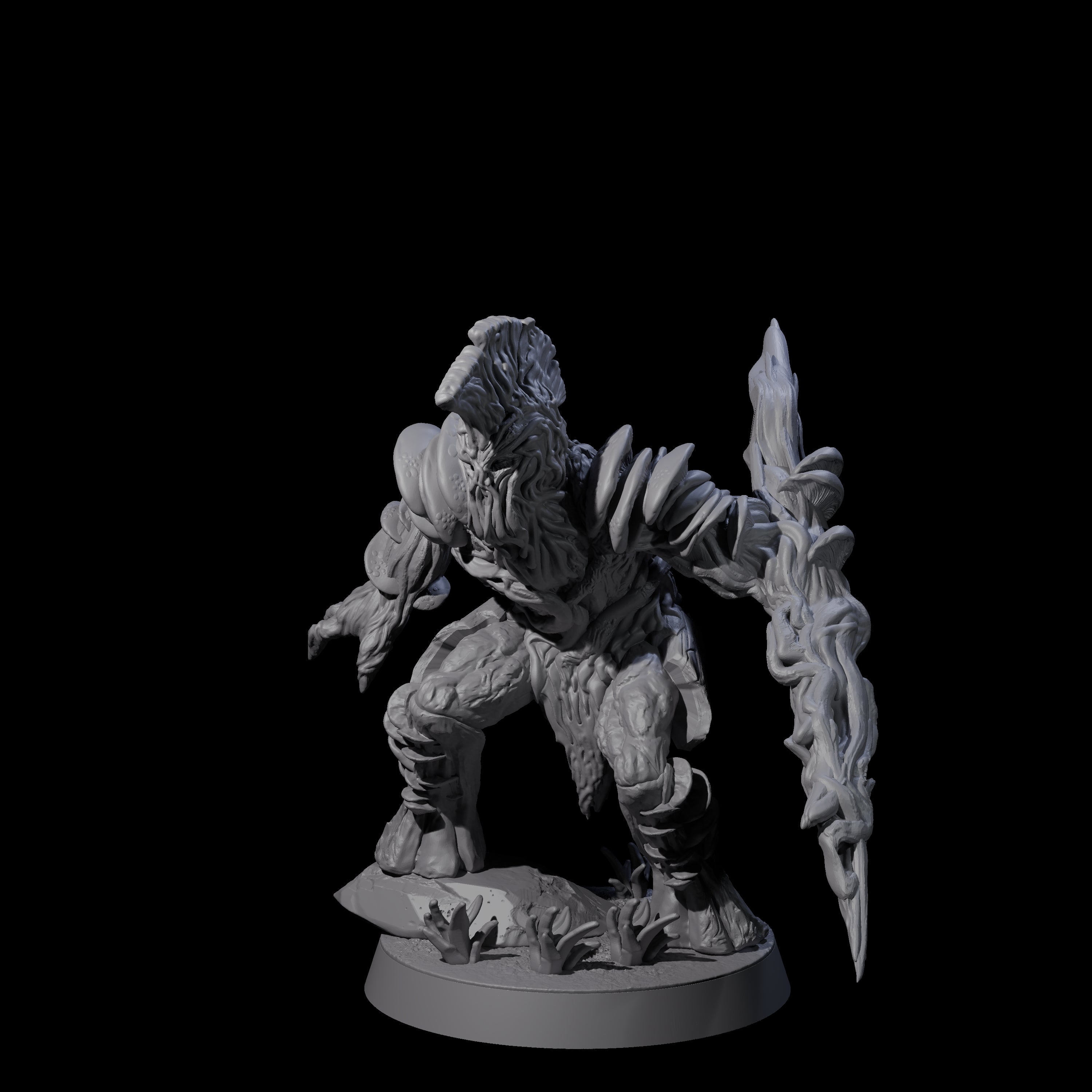 Spongy Myconid Warrior C Miniature for Dungeons and Dragons, Pathfinder or other TTRPGs