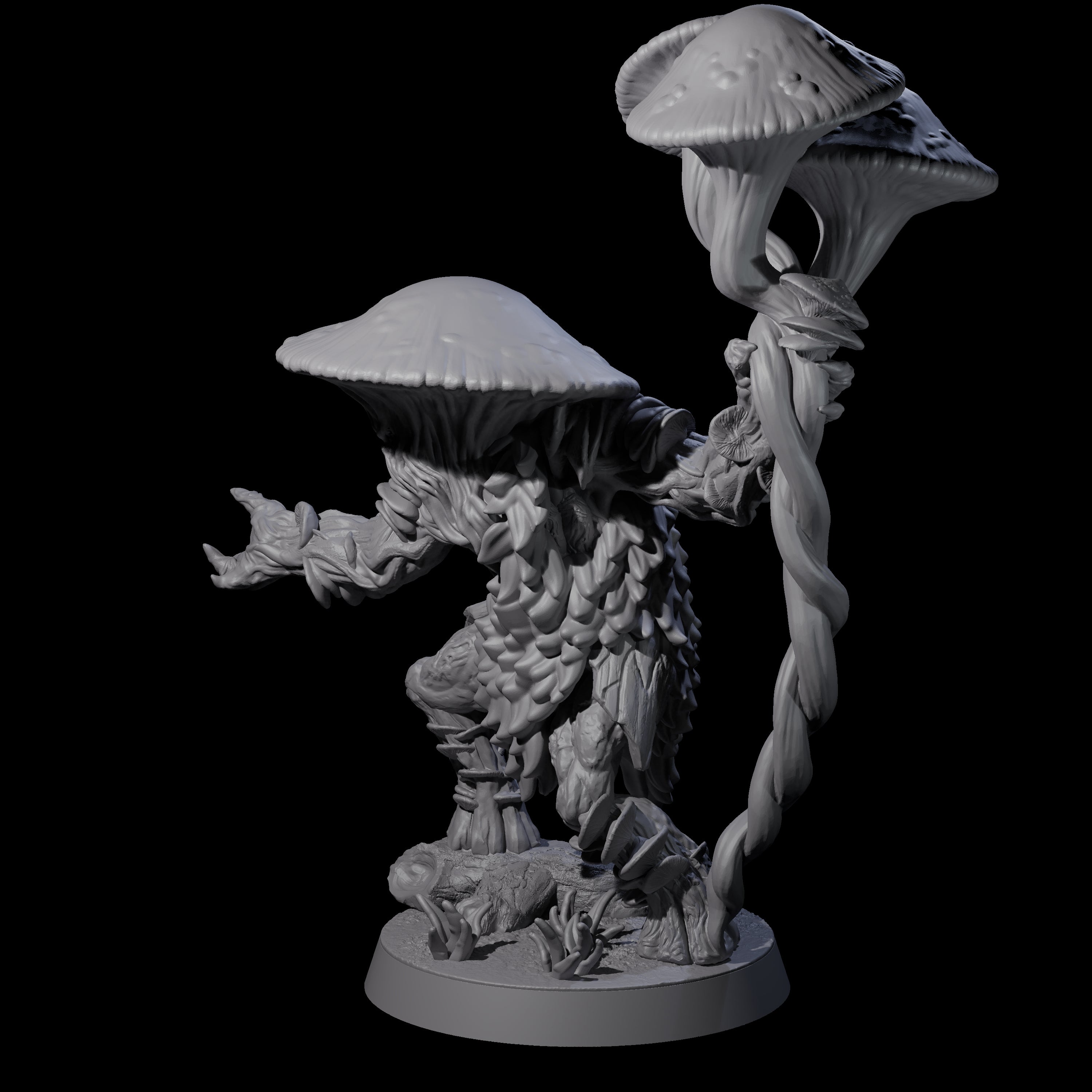 Spongy Myconid Warrior E Miniature for Dungeons and Dragons, Pathfinder or other TTRPGs