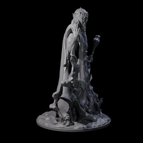 Spooky Lich Necromancer Miniature for Dungeons and Dragons, Pathfinder or other TTRPGs