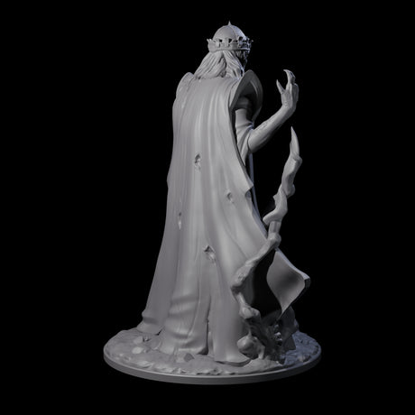 Spooky Lich Necromancer Miniature for Dungeons and Dragons, Pathfinder or other TTRPGs