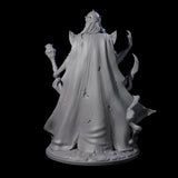 Spooky Lich Necromancer Miniature for Dungeons and Dragons, Pathfinder or other TTRPGs