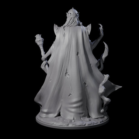 Spooky Lich Necromancer Miniature for Dungeons and Dragons, Pathfinder or other TTRPGs