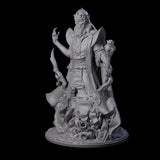 Spooky Lich Necromancer Miniature for Dungeons and Dragons, Pathfinder or other TTRPGs