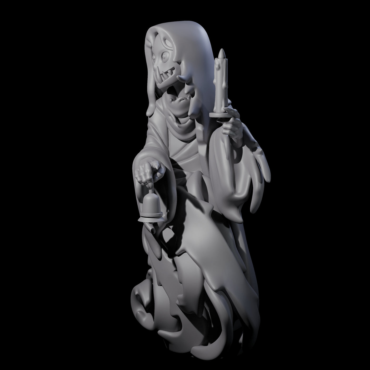 Spooky Staring Ghost Miniature for Dungeons and Dragons, Pathfinder or other TTRPGs
