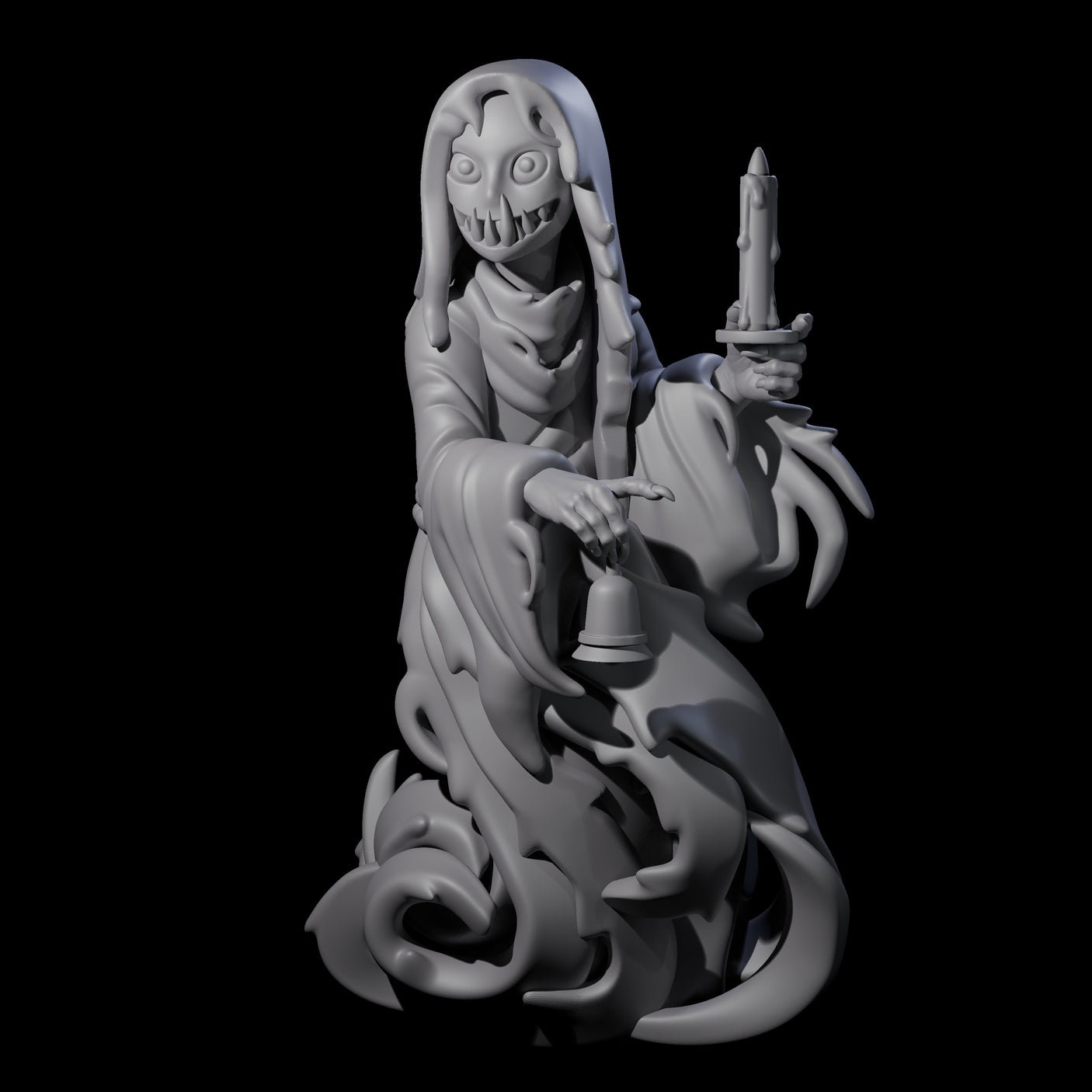 Spooky Staring Ghost Miniature for Dungeons and Dragons, Pathfinder or other TTRPGs