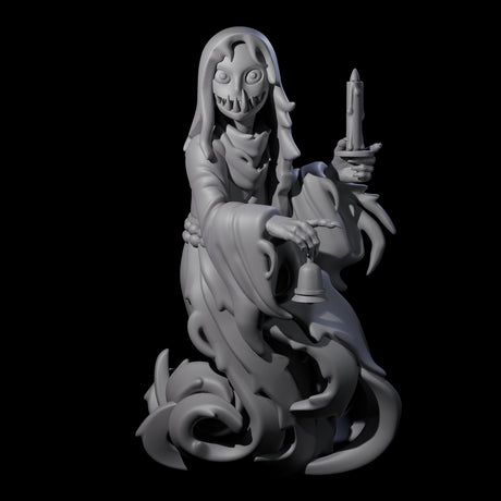 Spooky Staring Ghost Miniature for Dungeons and Dragons, Pathfinder or other TTRPGs