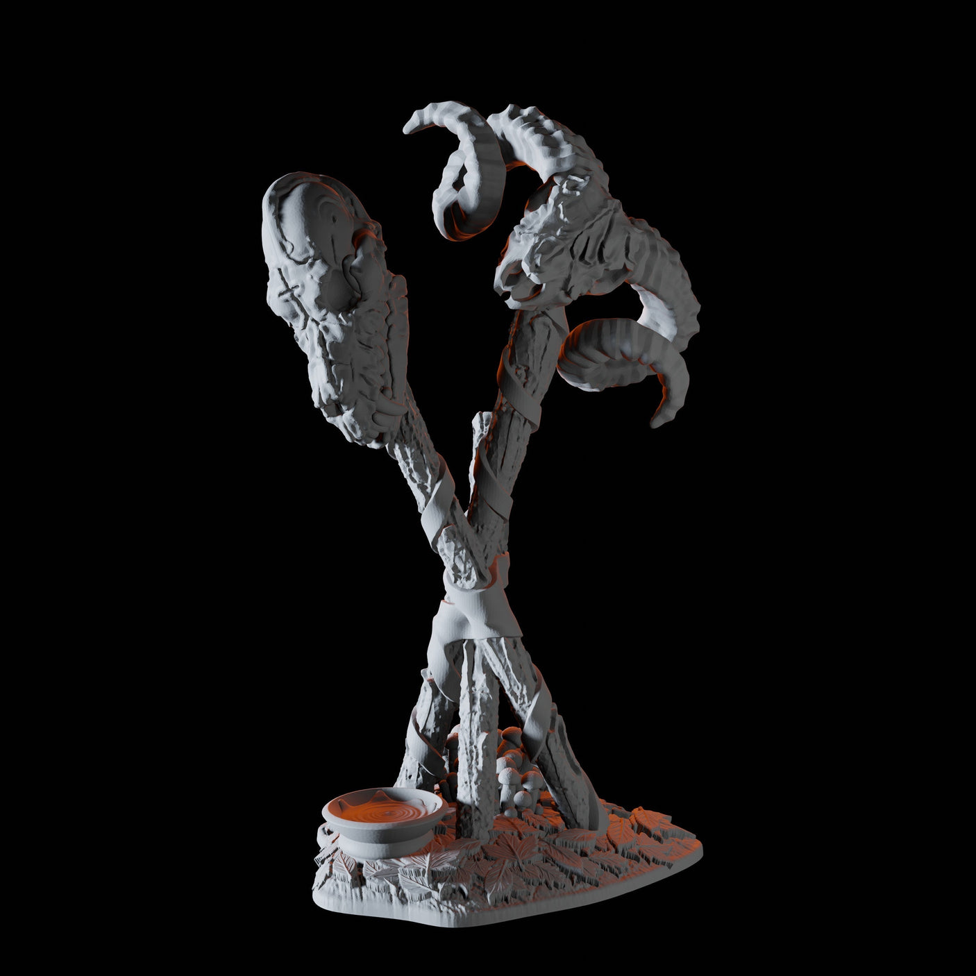 Spooky Totem Pole Miniature for Dungeons and Dragons, Pathfinder or other TTRPGs