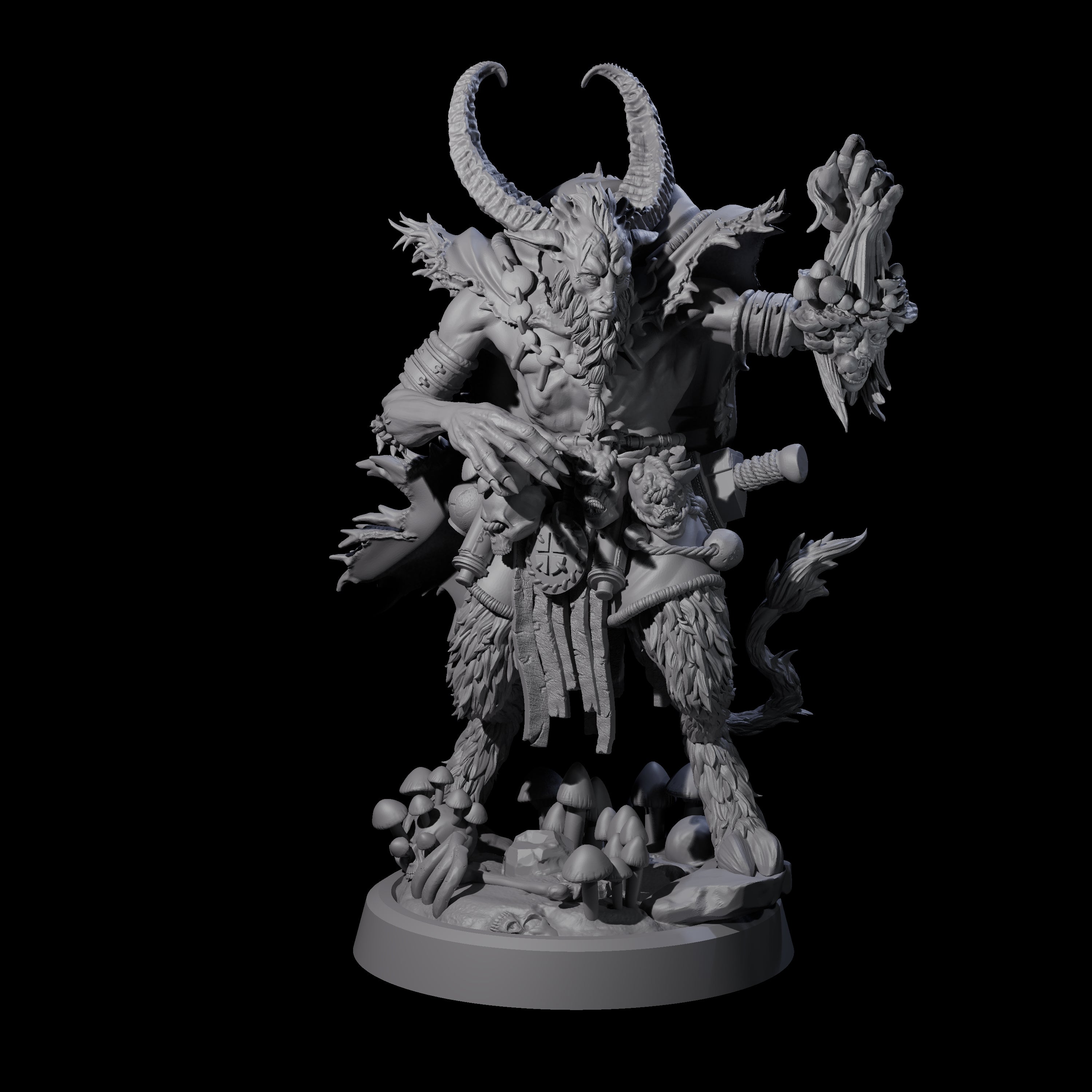 Spores Moulds and Fungus Satyr Trader Miniature for Dungeons and Dragons, Pathfinder or other TTRPGs