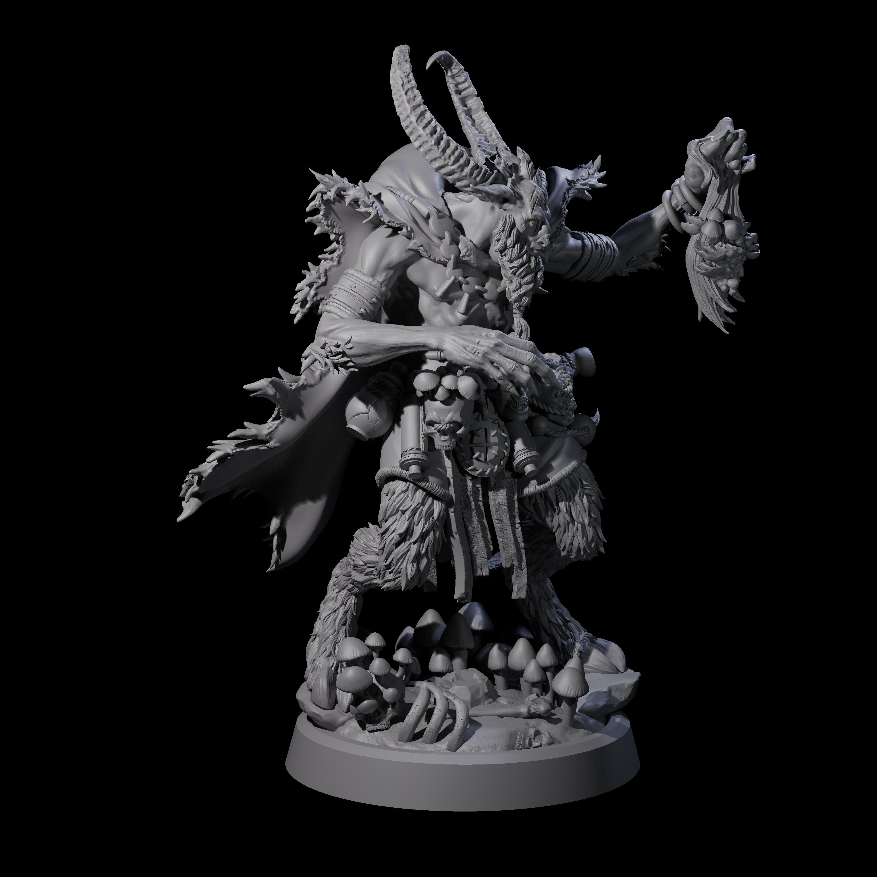 Spores Moulds and Fungus Satyr Trader Miniature for Dungeons and Dragons, Pathfinder or other TTRPGs