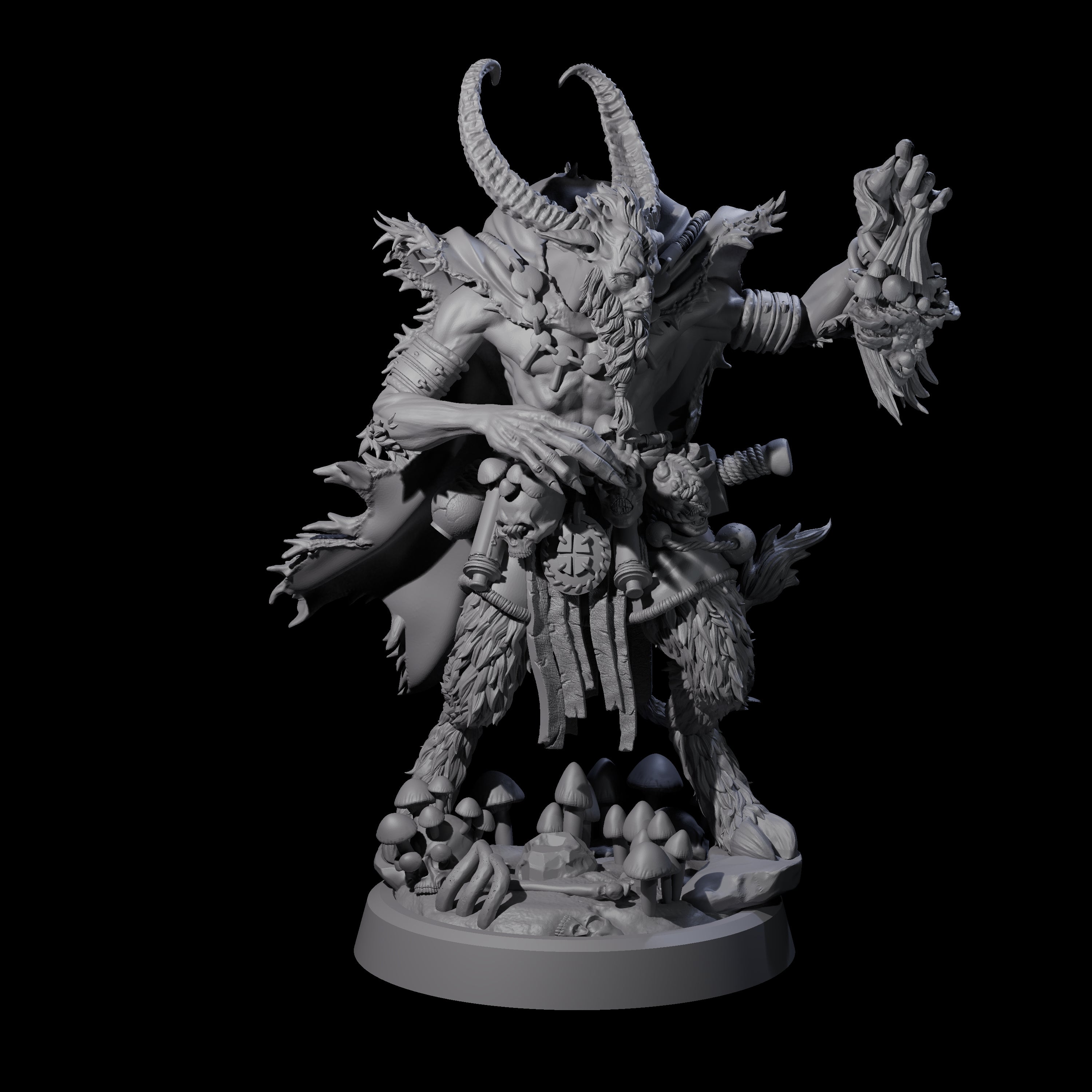Spores Moulds and Fungus Satyr Trader Miniature for Dungeons and Dragons, Pathfinder or other TTRPGs